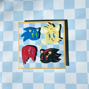 Blue Hedgehog Team Mini Pins