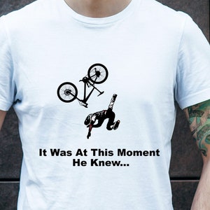 Mountain Bike T-Shirt, Fun Fail Shirt, Over The Bars tshirt, Mountain Bike Gift, Cool Bicycle Shirt, Funny Cycling Gift