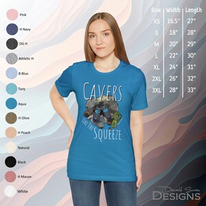 Cavers Like The Squeeze Unisex Jersey Short Sleeve Tee, Climbing, Rock Climbing, Climber, Mountaineering