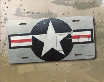 Warbird Vanity Plate, Air Force Insignia, Proud, Pilot, Military, Fighter, aircraft, vintage, Navy, aviator, armed services