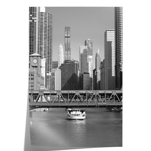 Fine Art Chicago Wall Art Photography Print - Framed Landscape Chicago Navy Pier Downtown Chicago