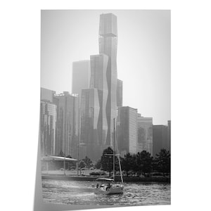 Fine Art Chicago Wall Art Photography Print - Framed Landscape Chicago Navy Pier Downtown Chicago