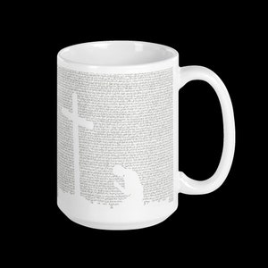 White Glossy Mug - Cross