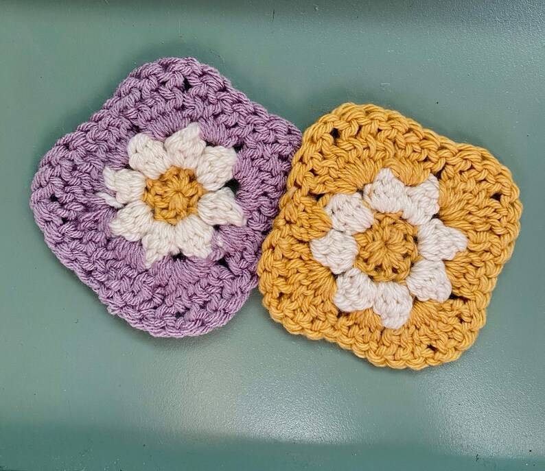 Crochet Patern Crochet Daisy Granny Square, Granny Square Crochet