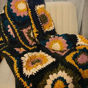 Granny Square Crochet Blanket Pattern, Soft Granny Square Crochet Blanket, Granny Square Crochet Pattern, Crochet Blanket Pattern