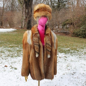 Real Red Fox Jacket with tails