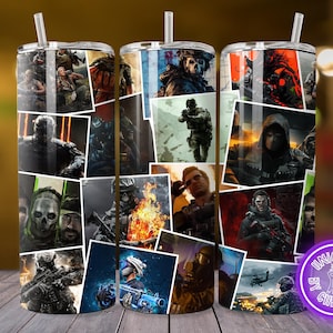 NEW! Gaming- 20oz sublimation tumbler wrap design digital download for gamers