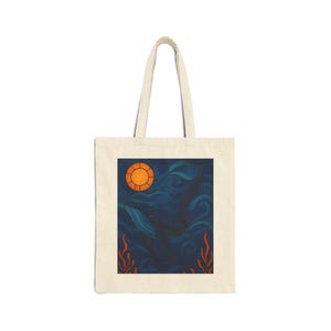 Hawaiian Humpback Whales Cotton Tote Bag, Beach Bag, Reusable Grocery Bag, Eco-Friendly Tote, Ocean Lover Gift, Beach Lover Gift
