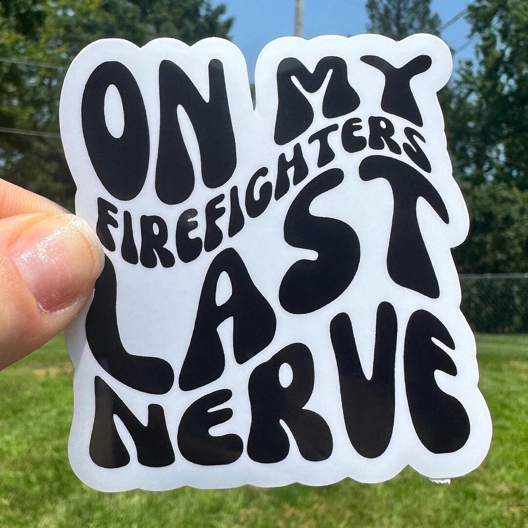 Firefighter Gift, Firefighter Sticker, Firefighter Stickers, EMT ...