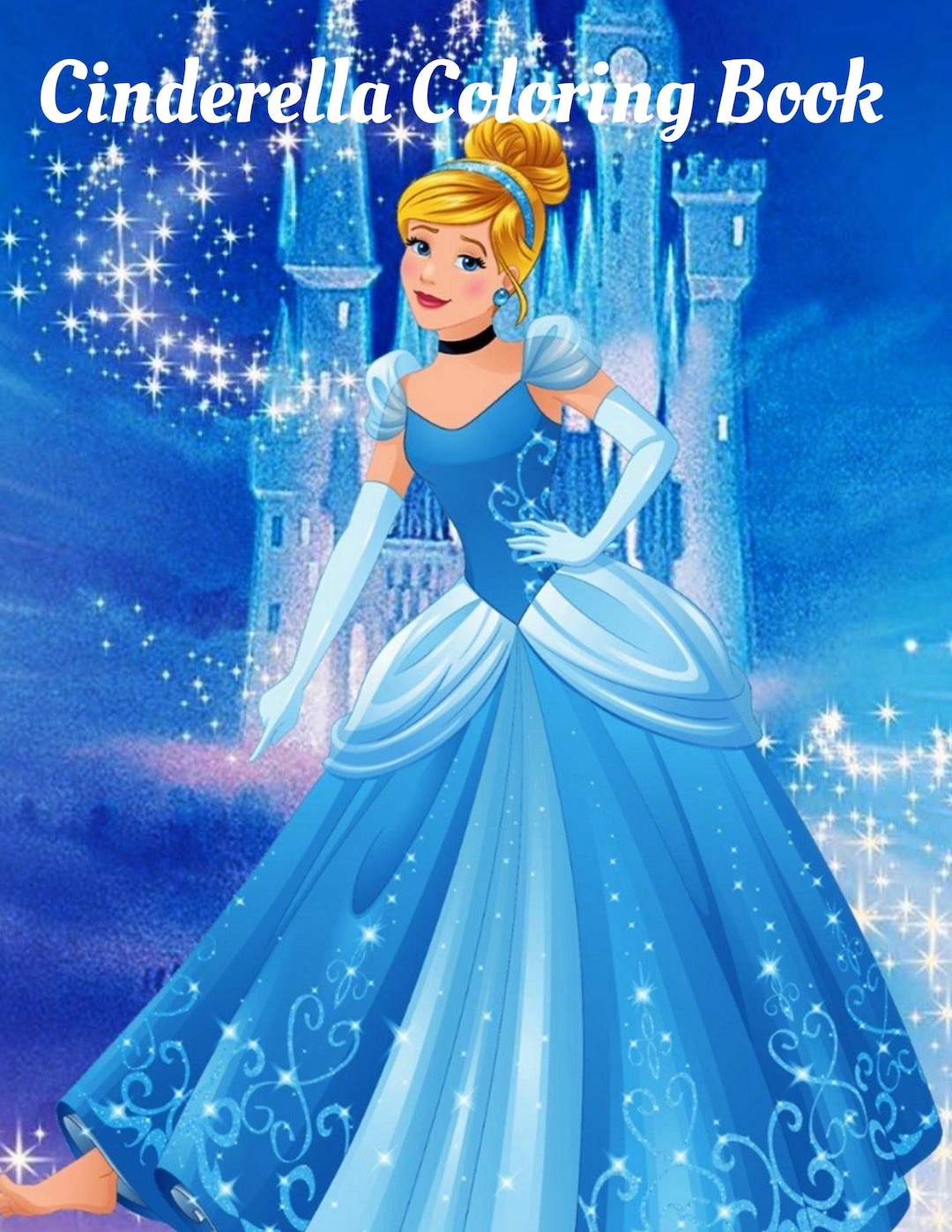 Cinderella Coloring Book Etsy