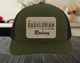 Dadalorian Trucker Hat, Star Wars Dad Cap, Personalized Father's Day Gift