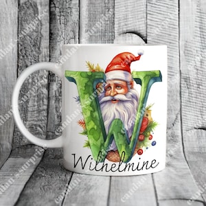 Christmas mug with NAME, Christmas gift, letter mug, Christmas, Christmas mug for family, friends, colleagues