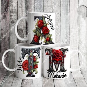 Personalized Letter Mug Christmas Gifts, Coffee Mug, Mug with Name, Coffee Mug, Christmas Gifts, Christmas