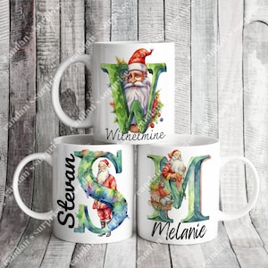 Personalized Letter Mug Christmas Gifts, Coffee Mug, Mug with Name, Coffee Mug, Christmas Gifts, Christmas