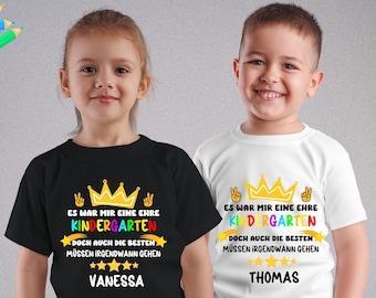 Abschiedsgeschenk Tshirt , Tschüss Kindergarten, Hallo Schule,  Schulkind Einschulung Erzieherinnen Erzieherin