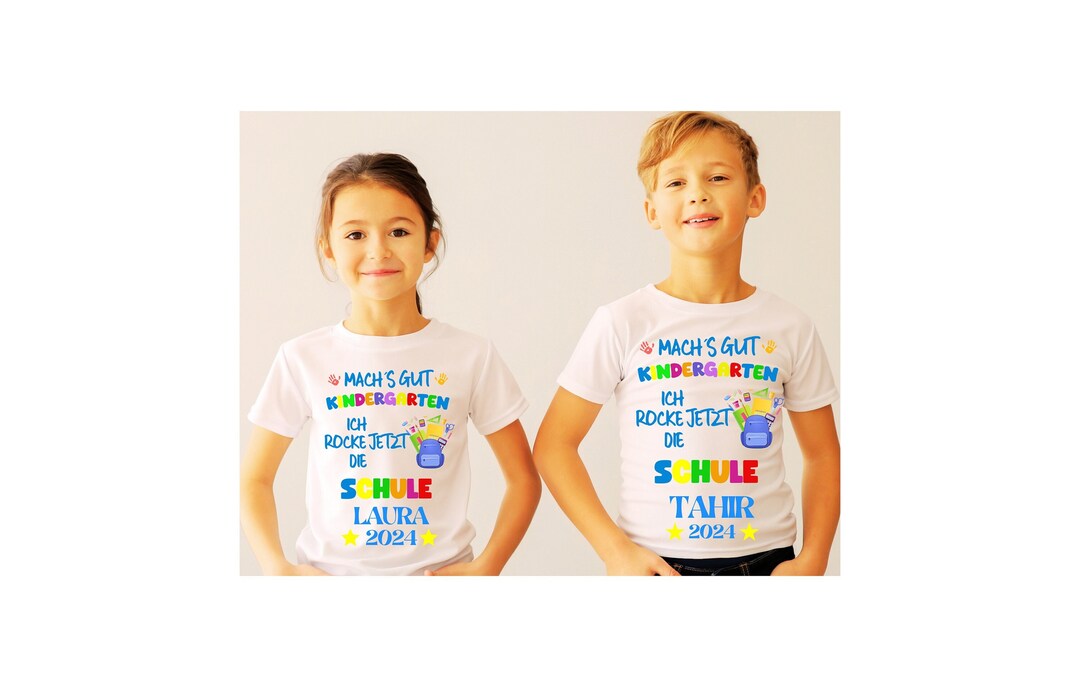  Farewell Kindergarten T-shirt With NAME, School, KITA, Goodbye 