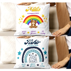 Pillow for baby, gift for birth, new birth, decoration for room