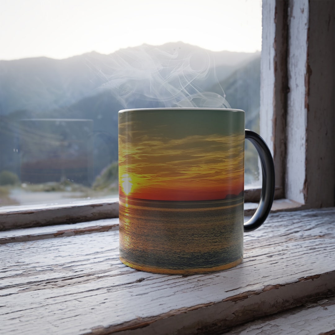 Color Changing Sunrise Mug / Sunset Beach Mug / Heat Sensitive Mug ...