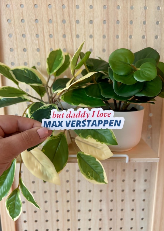 But Daddy I Love Max Verstappen Sticker | Funny F1 Sticker | RedBull Merch | Formula 1 Aesthetic | Water Bottle Laptop Decal