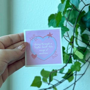 TS-like Range of Emotions | New Girl | Cute stickers for notebooks, water bottles, laptops