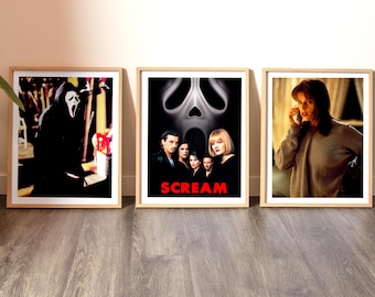 Scream Ghostface Poster Set of 3 | Cult 90s Horror Film