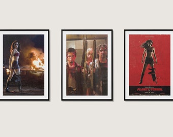 Planet Terror Robert Rodriguez Set Of 3 Vintage Art 00s Movie Posters