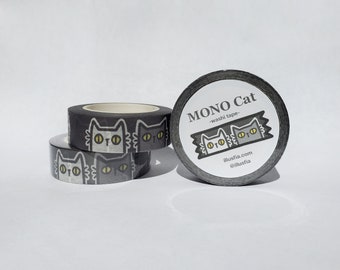 MONO(chrome) Cat Washi Tape