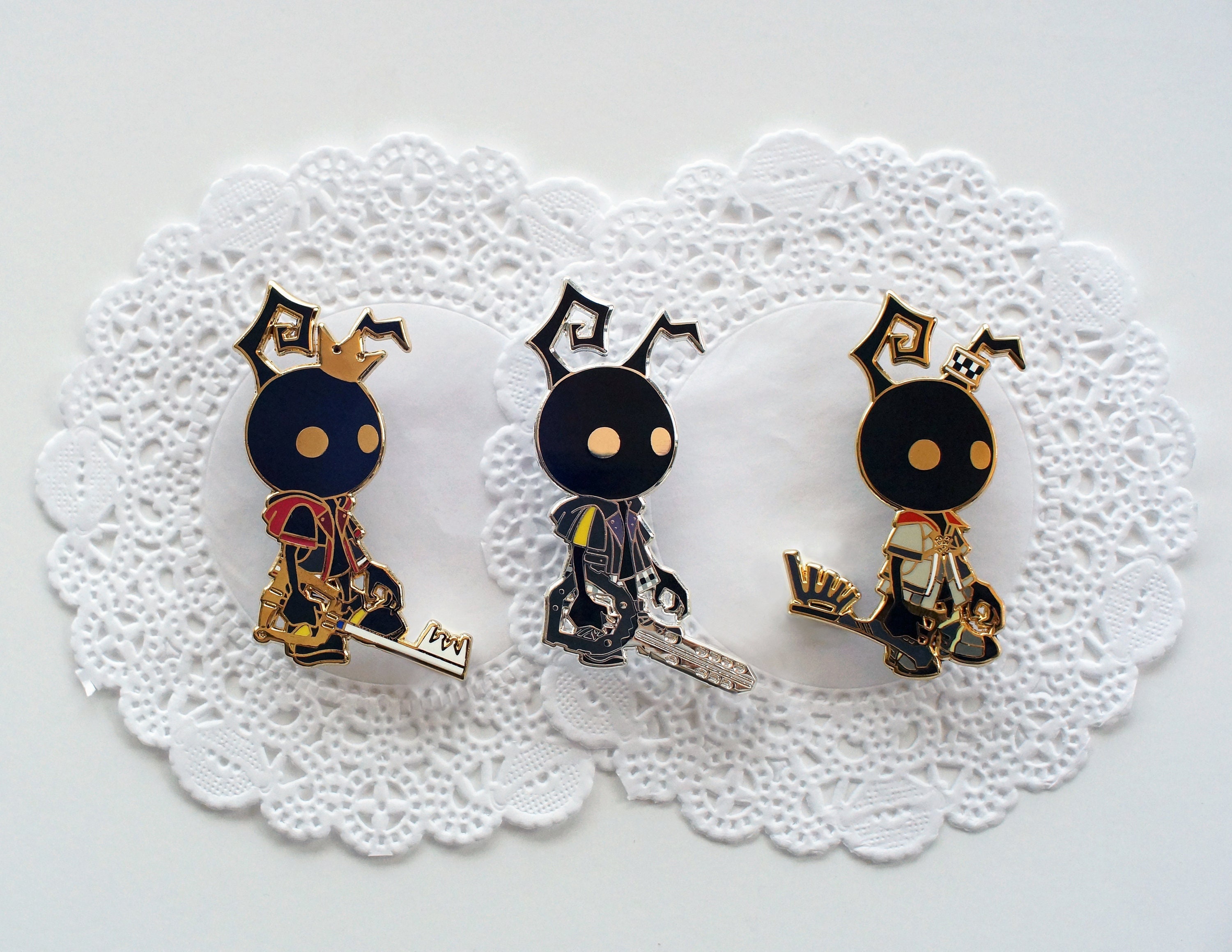 KH Heartless Enamel Pins