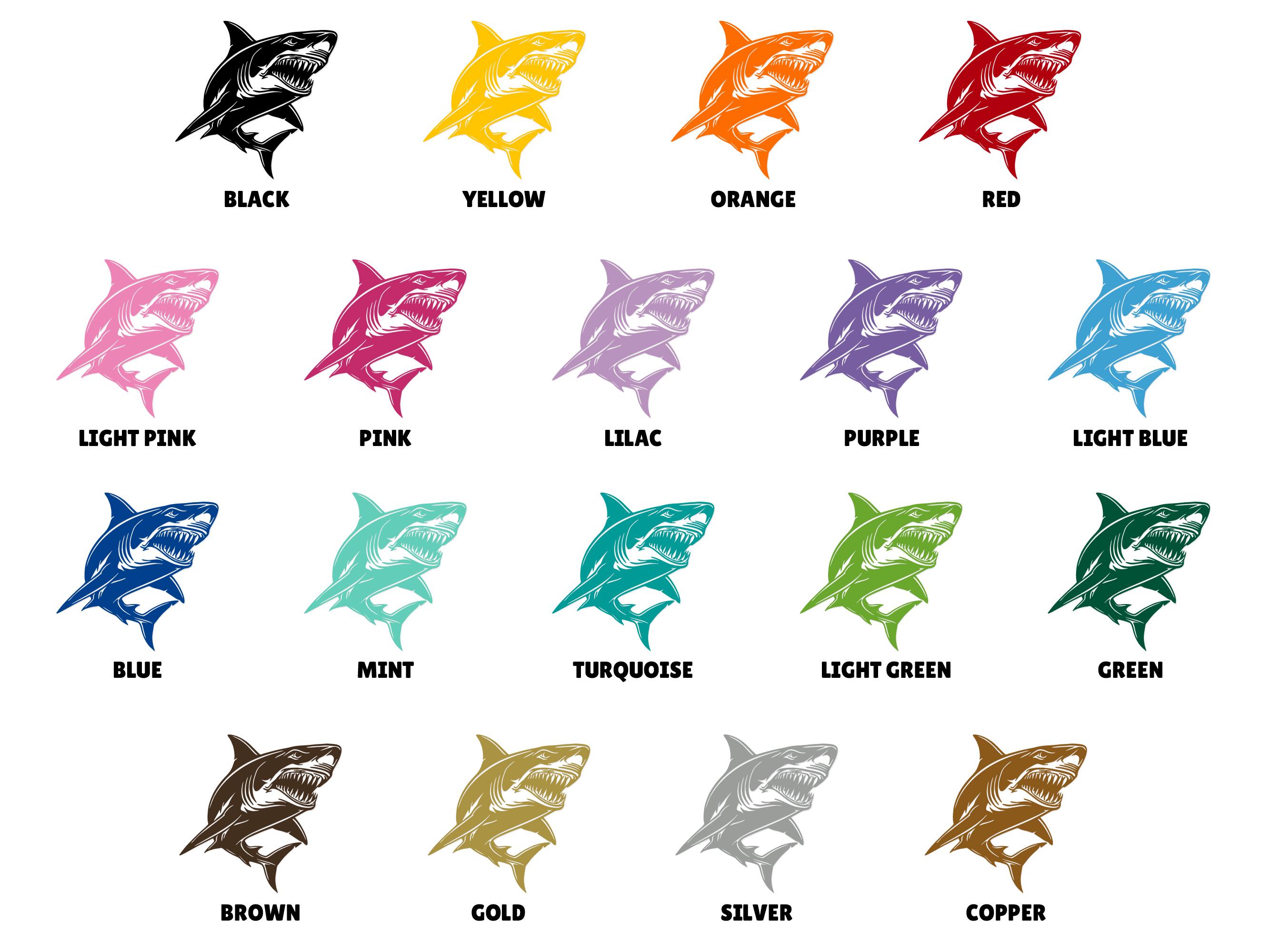 Great White Shark Decal Sticker Set – Surfing, Ocean, Australia Theme – For Windows, Surfboards, Cars - View #4