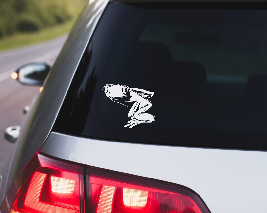 Tree Frog Decal · Cute Wildlife Vinyl Art Sticker for Car Window ...