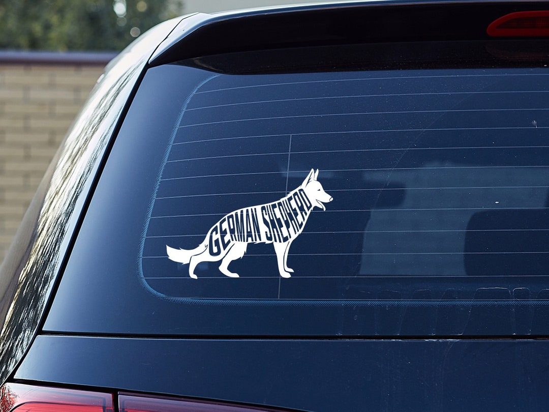 Gsd Sticker German Shepherd Vinyl Decal - Striking Design for German Shepherd ...