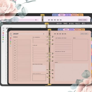 Digitale Planner, Goodnotes Planner, Notability Planner, Gedateerde Digitale Planner, Ongedateerde Planner, Kladblok Digitale Planner 2023 2024, iPad Planner.