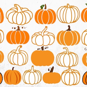 Pumpkin SVG Bundle,Pumpkin SVG,Pumpkin Vector,Halloween Svg,Shirt svg,Fall Clipart,Pumpkin Clipart, Autumn Clipart,Cut for Cricut,Silhouette