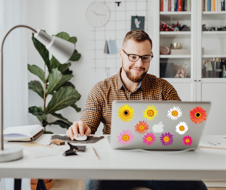 Spring Flower Window Stickers Svg Floral Printable Stickers - Etsy