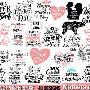 Happy mother&#39;s day bundle,Mothers Day SVG Bundle, mom life svg, Mother&#39;s Day, Mommy and Me svg, mum svg, Silhouette, Cut Files for  Cricut