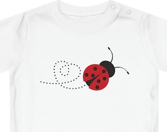 Ladybug T-Shirt, Graphic Tee for Nature Lovers, Cute Insect Shirt, Casual Summer Wear, Red and Black Bug Design, Unisex Clothing, Bday Gift