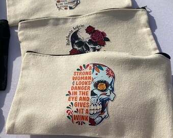 Skeleton Pencil or Makeup bags