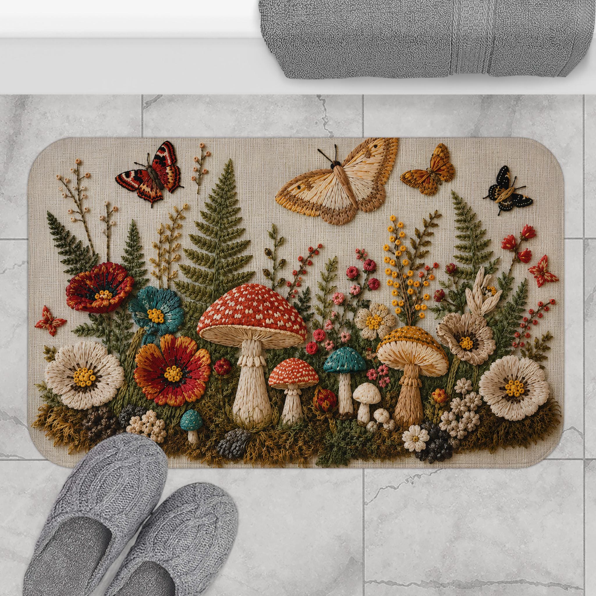 Vintage Bath Mat - Etsy