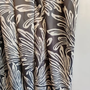 108&quot; Extra Long Drape in Mod Jungle Black (1 Panel)