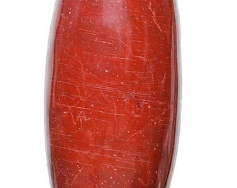 Red Jasper Lingam Stone: Chakra Balance Crystal Healing Decor (15.9")
