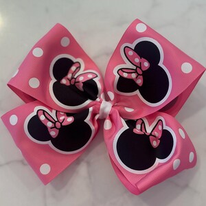 7” Minnie Mouse Boutique Hair Bow
