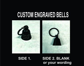 custom biker gremlin bell engraved