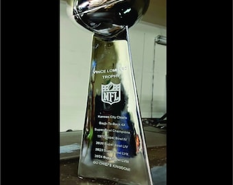 Super bowl Lombardi NFL custom full size 22" go Chiefs Nation custom