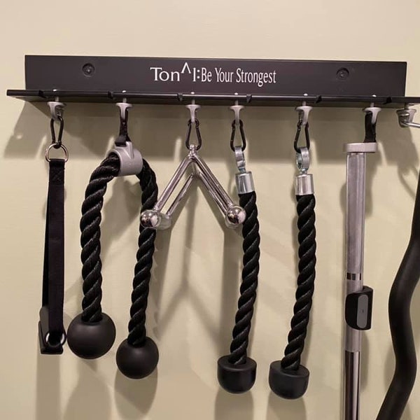 Tonal workout fitness shelf your custom saying engraved
