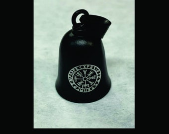 Vegvisir Nordic Compass Biker Bell - Custom Engraved Protector Bell