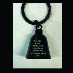 good luck motorcycle ride bell, biker bell, gremlin bell