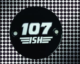 Custom Harley Timing Cover: M8, any cubic inch number engraved