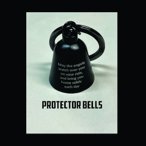 Custom protector riding bell with engraved saying, biker bell, gremlin bell