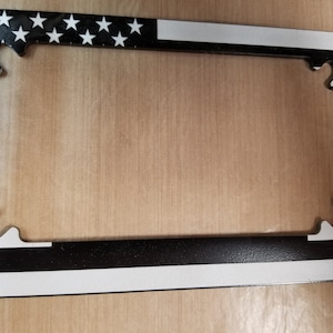 USA Flagge Custom Motorrad Nummernschild Rahmen, Billet Aluminium, graviert