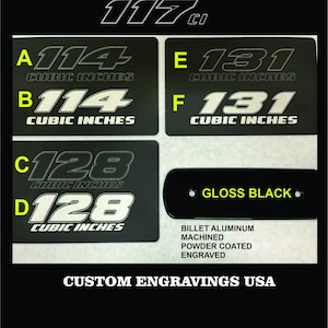 114 air cleaner insert custom engraved milwaukee eight
